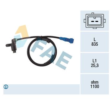 Snímač počtu otáčok kolesa FAE 78021