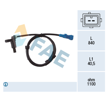 Snímač, počet otáček kol FAE 78022