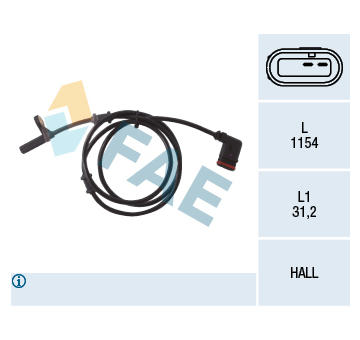 Snímač, počet otáček kol FAE 78028
