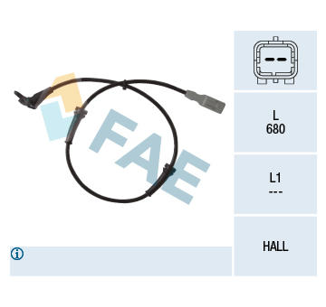 Snímač, počet otáček kol FAE 78036