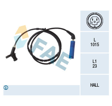Snímač, počet otáček kol FAE 78039