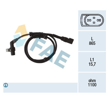 Snímač, počet otáček kol FAE 78040