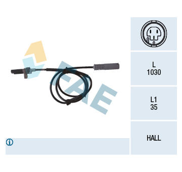 Snímač počtu otáčok kolesa FAE 78043