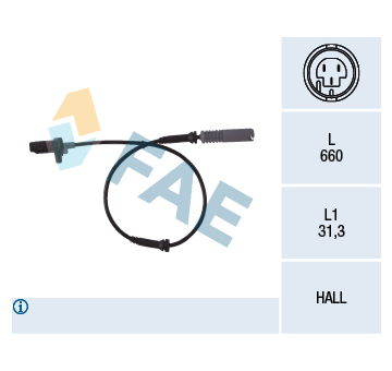 Snímač, počet otáček kol FAE 78044