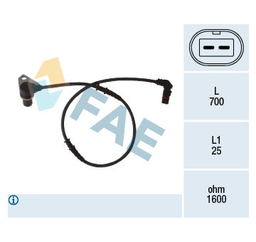 Snímač, počet otáček kol FAE 78073