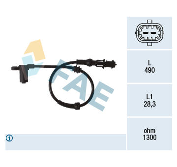 Snímač, počet otáček kol FAE 78077