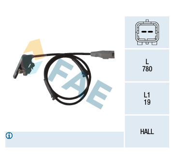 Snímač, počet otáček kol FAE 78080