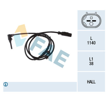Snímač, počet otáček kol FAE 78084