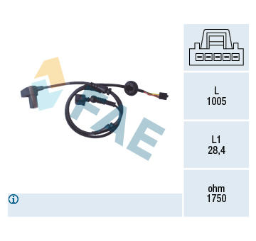 Snímač počtu otáčok kolesa FAE 78097