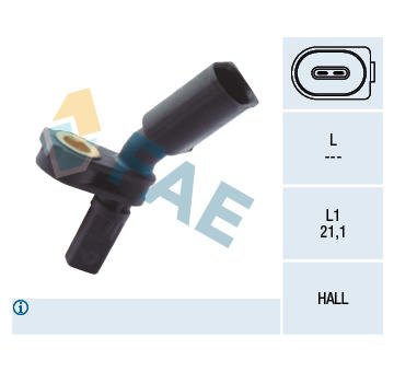 Snímač, počet otáček kol FAE 78103