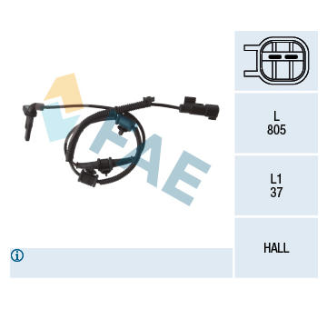 Snímač počtu otáčok kolesa FAE 78110
