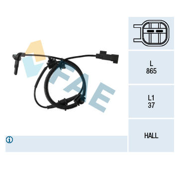 Snímač, počet otáček kol FAE 78111