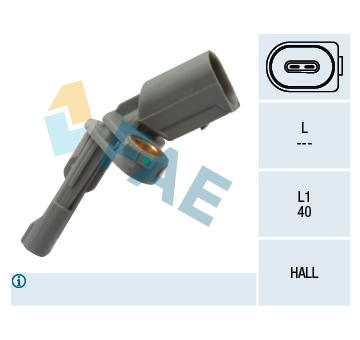Snímač, počet otáček kol FAE 78126