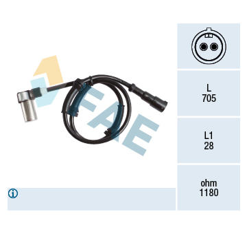 Snímač, počet otáček kol FAE 78128