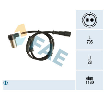 Snímač, počet otáček kol FAE 78130