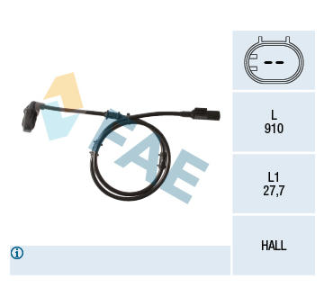 Snímač, počet otáček kol FAE 78133