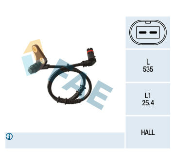 Snímač, počet otáček kol FAE 78136