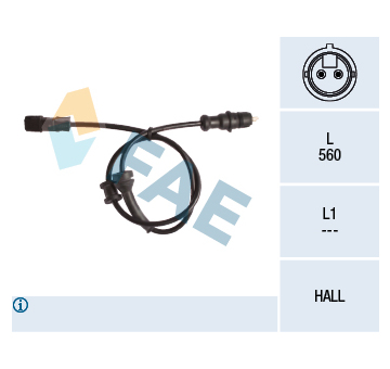 Snímač, počet otáček kol FAE 78143