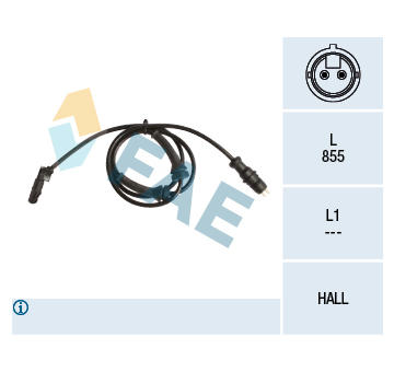 Snímač, počet otáček kol FAE 78144