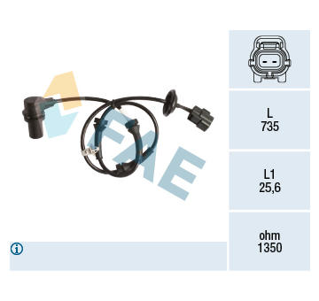 Snímač, počet otáček kol FAE 78148