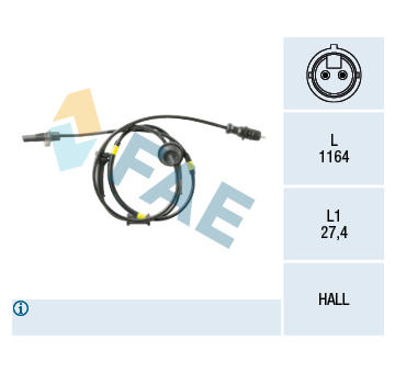 Snímač počtu otáčok kolesa FAE 78149