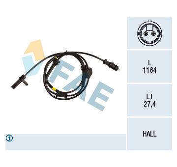 Snímač počtu otáčok kolesa FAE 78150