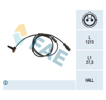 Snímač, počet otáček kol FAE 78154