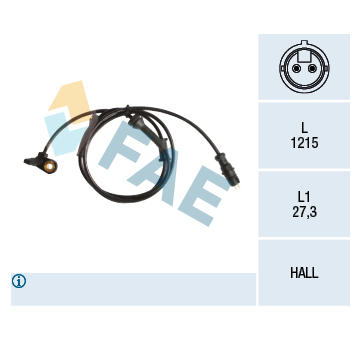 Snímač, počet otáček kol FAE 78155