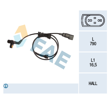 Snímač, počet otáček kol FAE 78160