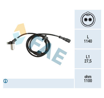 Snímač, počet otáček kol FAE 78166