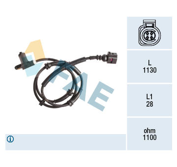 Snímač, počet otáček kol FAE 78174