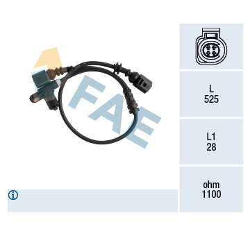 Snímač, počet otáček kol FAE 78176