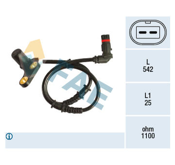 Snímač, počet otáček kol FAE 78190