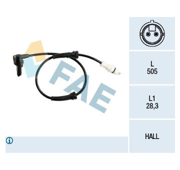 Snímač, počet otáček kol FAE 78218