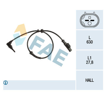 Snímač, počet otáček kol FAE 78241