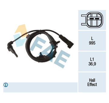 Snímač, počet otáček kol FAE 78262