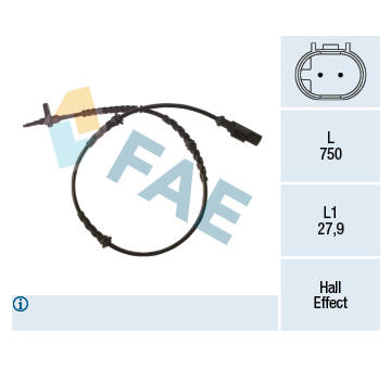 Snímač, počet otáček kol FAE 78265