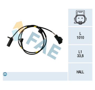 Snímač, počet otáček kol FAE 78270