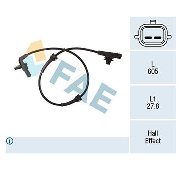Snímač, počet otáček kol FAE 78275