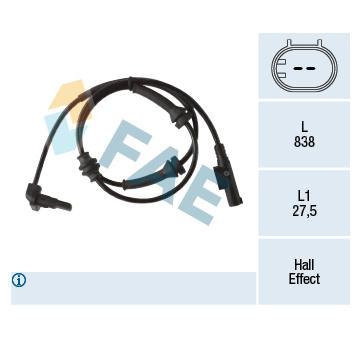 Snímač, počet otáček kol FAE 78278