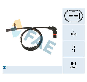 Snímač, počet otáček kol FAE 78283