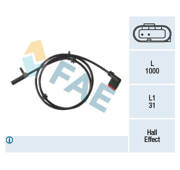 Snímač, počet otáček kol FAE 78289