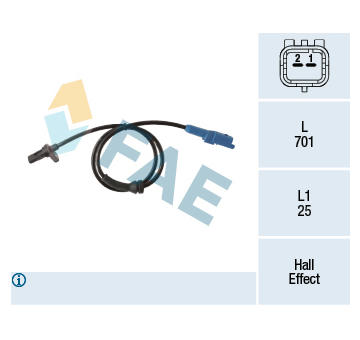 Snímač, počet otáček kol FAE 78304