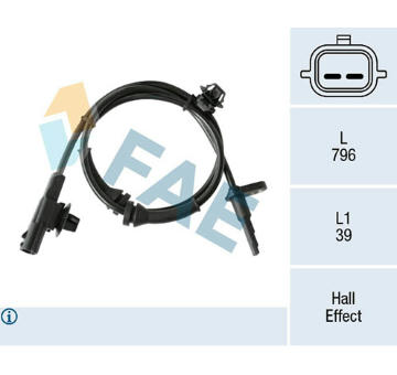 Snímač, počet otáček kol FAE 78312