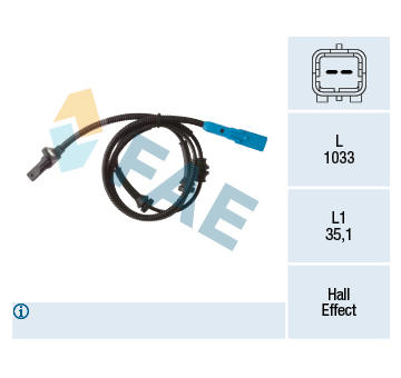 Snímač, počet otáček kol FAE 78313