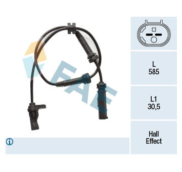 Snímač, počet otáček kol FAE 78324