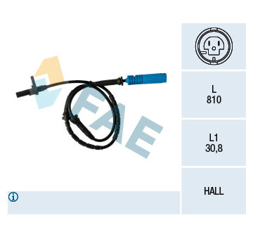 Snímač, počet otáček kol FAE 78338