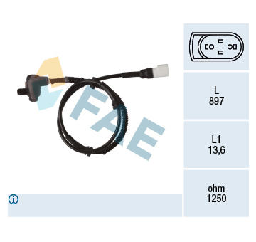 Snímač, počet otáček kol FAE 78353