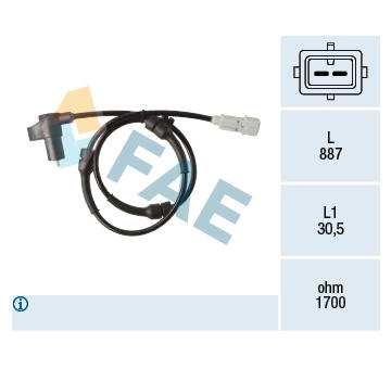 Snímač, počet otáček kol FAE 78368