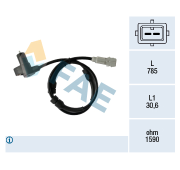 Snímač, počet otáček kol FAE 78377